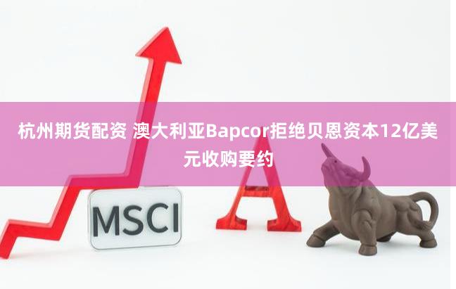 杭州期货配资 澳大利亚Bapcor拒绝贝恩资本12亿美元收购要约