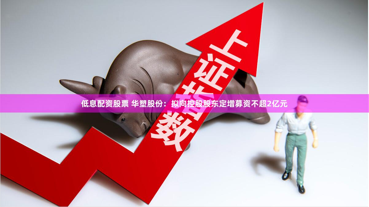 低息配资股票 华塑股份：拟向控股股东定增募资不超2亿元