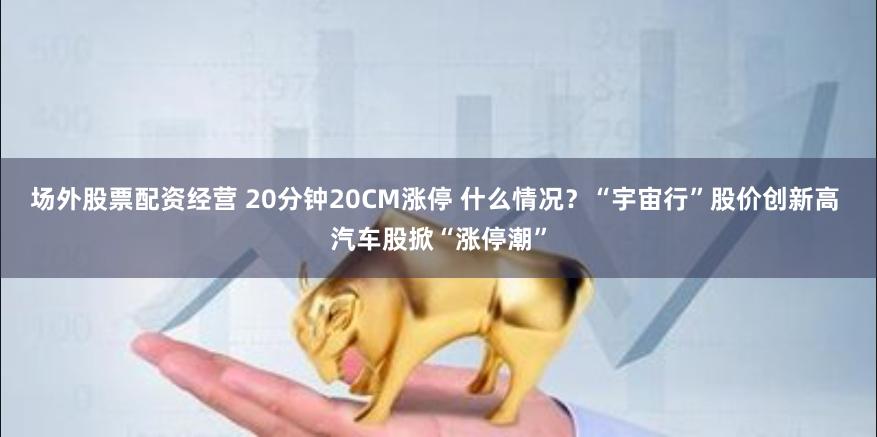 场外股票配资经营 20分钟20CM涨停 什么情况？“宇宙行”股价创新高 汽车股掀“涨停潮”