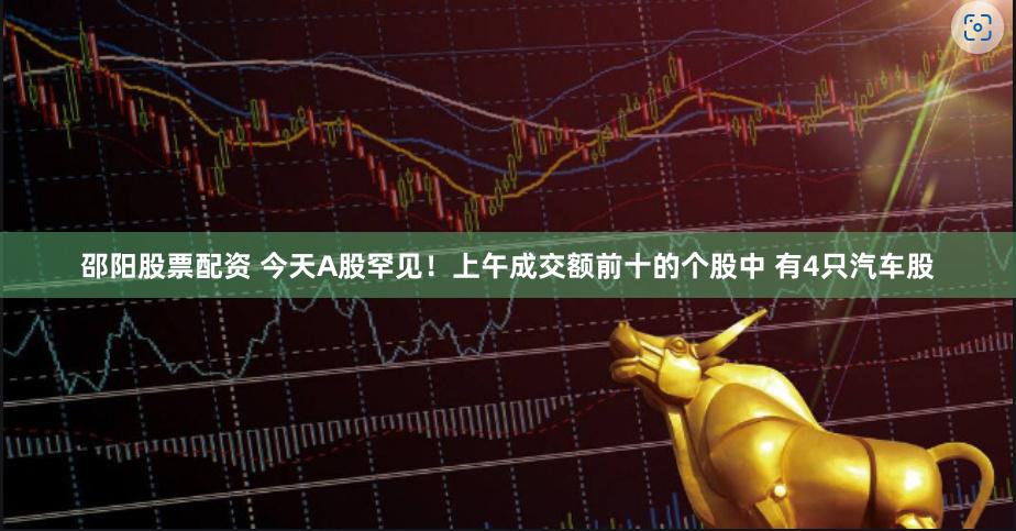 邵阳股票配资 今天A股罕见！上午成交额前十的个股中 有4只汽车股